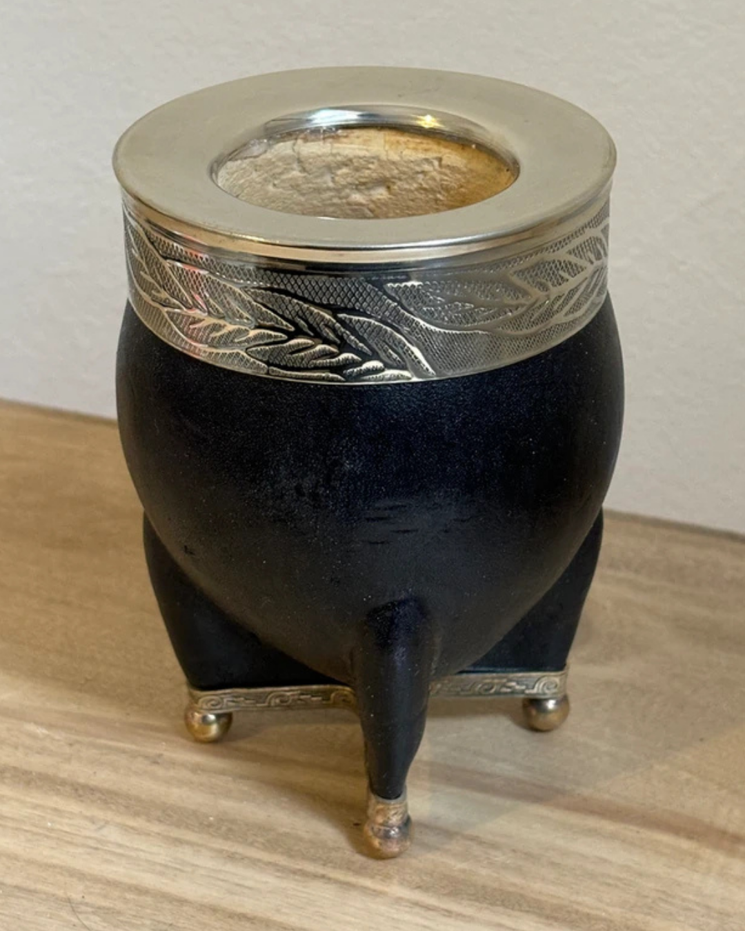 MATE IMPERIAL ALPACA LISA CON BASE Y BOLITAS